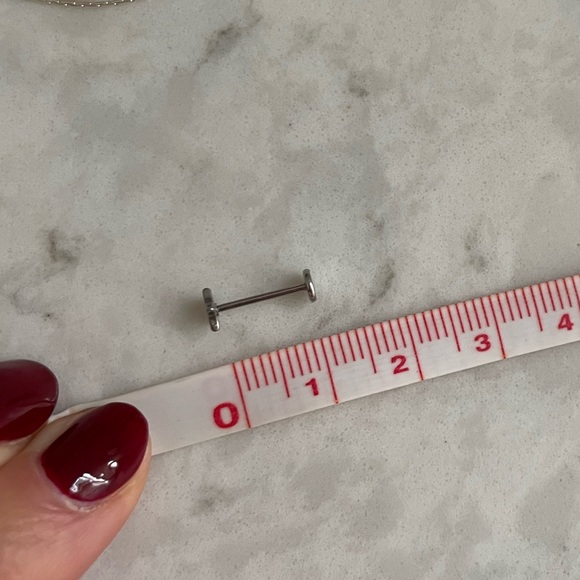 Tiny Star Threadless Flat Back Earring - Picture 4 of 5